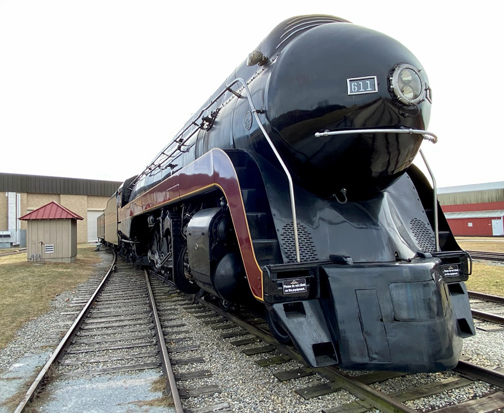Historic N&W No. 611 Winters At The Railroad Museum of Pennsylvania